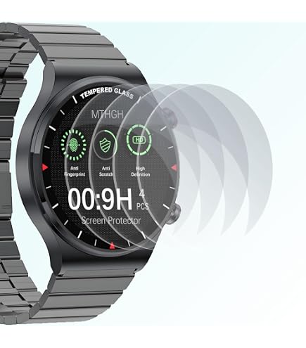 Pellicola Protettiva In Vetro Temperato Per Smartwatch DEKELIFE AK75 (3 Pezzi) - Durezza 9H, HD, Anti-graffio, Facile Applicazione