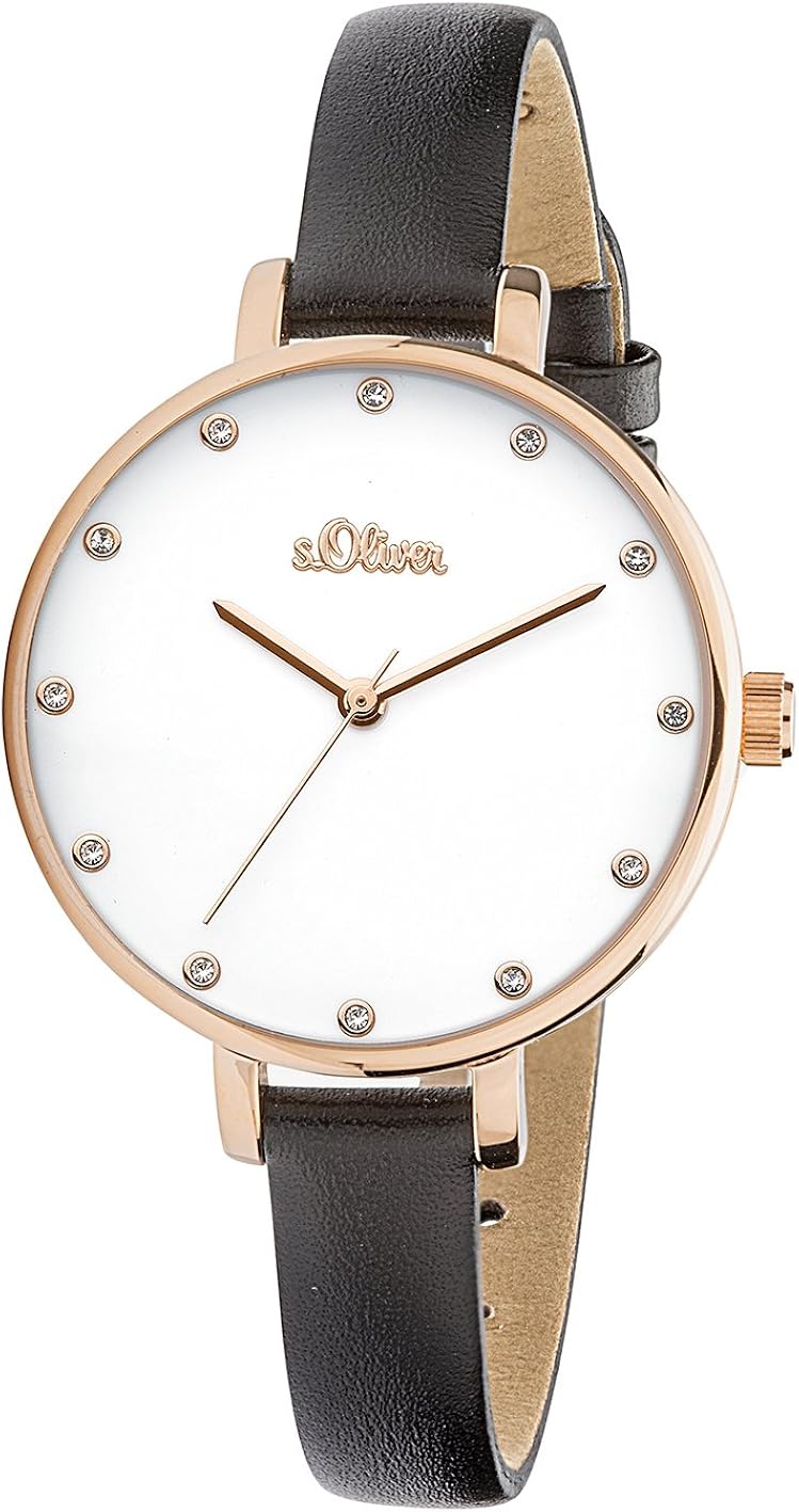 s.Oliver - Women's Watch SO-3456-LQ, Black-rose, 35 mm - Image 5