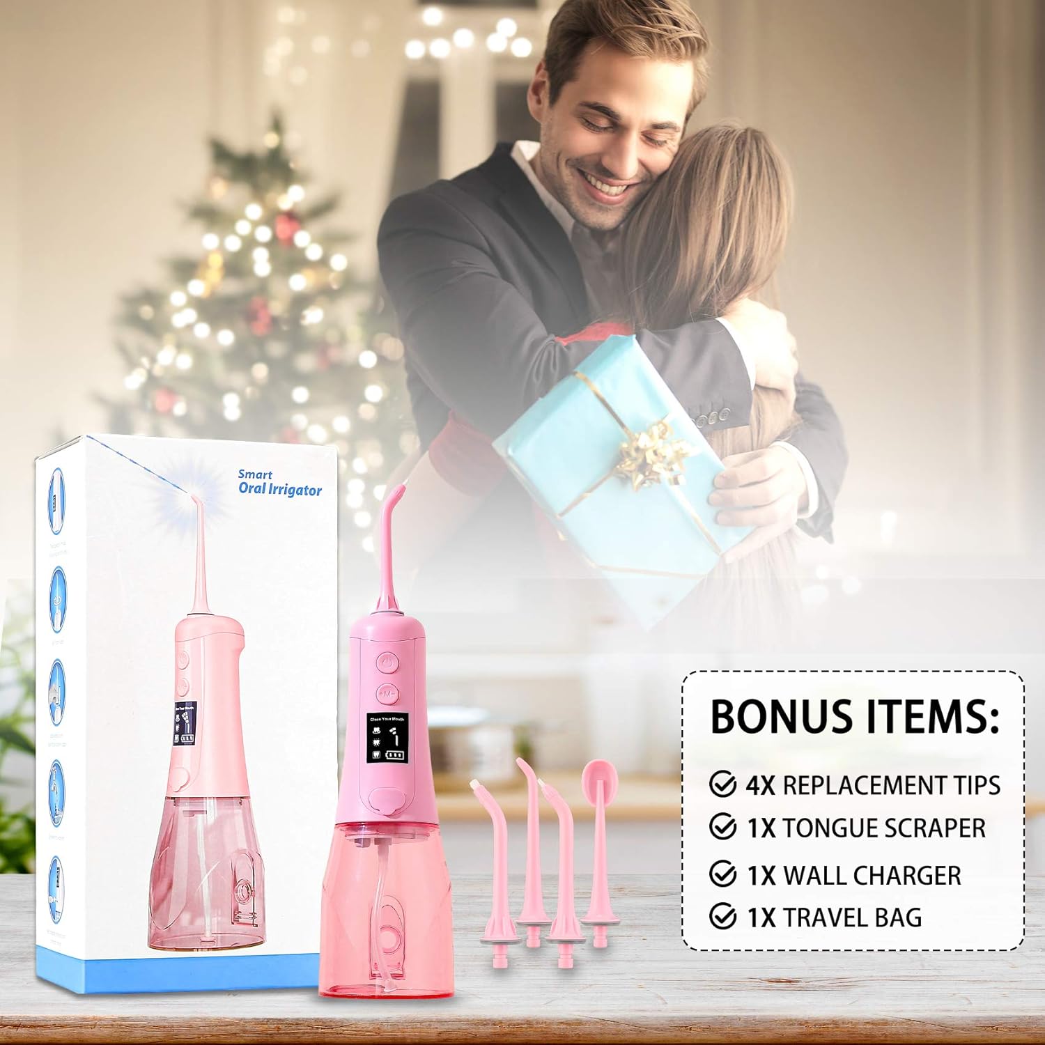 Water Cordless Flosser Aszwor Upgraded DIY Mode Water Dental Flossers for Teeth- 350ML, Portable and Rechargeable IPX7 Waterproof 3 Modes Water Flosser with 8 Jet Tips, for Home& Travel: Health & Personal Care