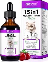 GMOLARSUSCO Cat Multivitamin Drops 15 in 1 Glucosamine Cranberry Immune Support view 1
