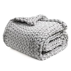 YnM Velvet Weighted Blanket, Handmade Chunky