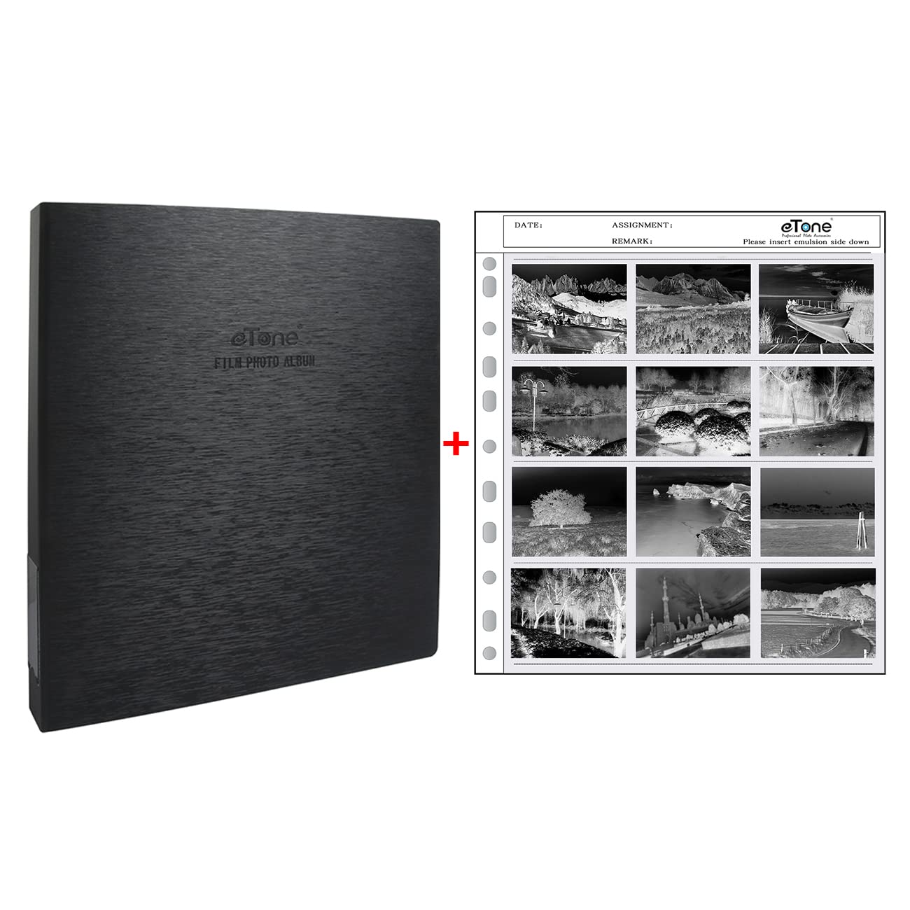 Acid Free Archival Film Bag Album Film Protector Storage Box Archival Binder with Ring for Printfile Standard 135 35mm 120 4x5 8x10 Negative Pages Film Bag(120)