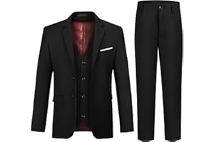 JPF Boy's Formal Suit Set Slim Fit Kids Tuxedo Suits for Wedding Teen Toddler Boy Dress Suit Outfit