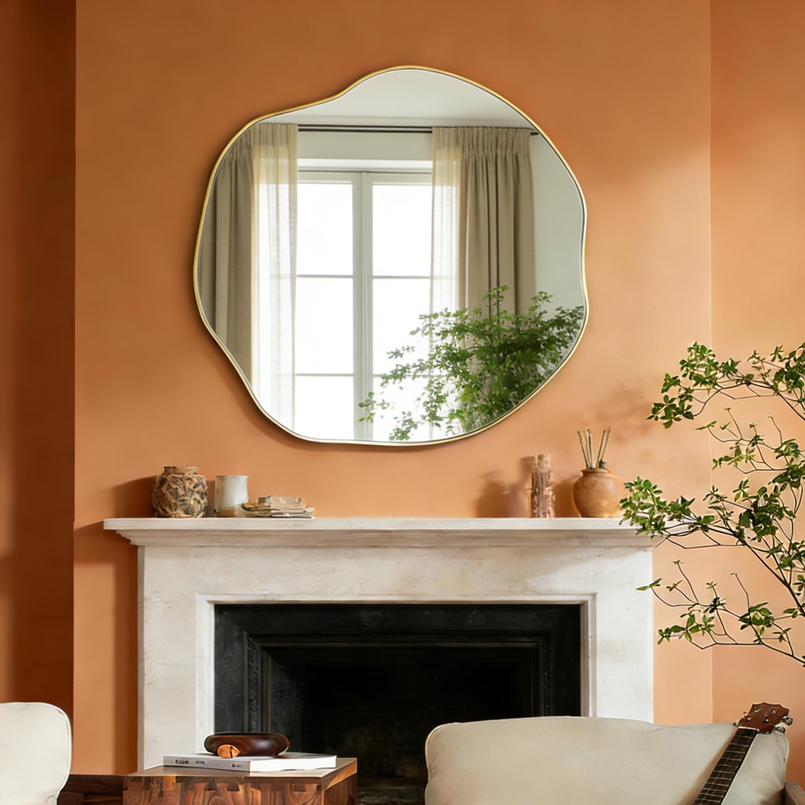 POZINO Irregular Wall Mirror, 35