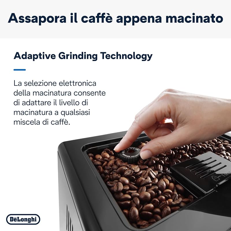 Eletta Cappuccino Evo ECAM46.860.B, Macchina Caffè Automatica con Montalatte Automatico, Espresso e Cappuccino One-Touch, 6 Ricette Preimpostate, Schermo LCD, Nero
