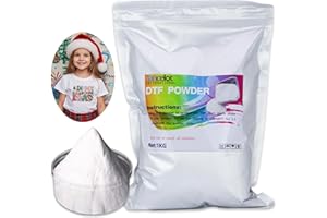Lancelot DTF Powder White 1000g-35.3 Oz, DTF Powder Transfer Hot Melt Adhesive Idea for All Fabrics Including DIY T-Shirt, Dtf Pretreat Transfer Powder for All DTF Printers and DTG Printers