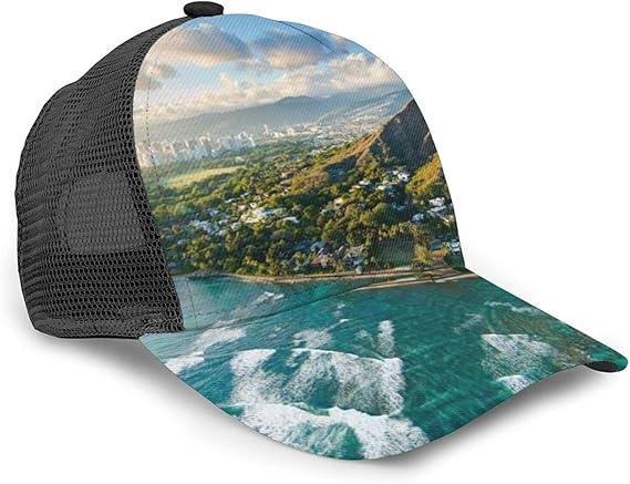 Amazon Co Jp Vvtbace メッシュキャップ 日没 ハワイの海岸 キャップ おしゃれ Uvカット 紫外線対策 通気性抜群 登山 釣り ゴルフ 運転 アウトドアなどにメッシュ帽 男女兼用 ファッション