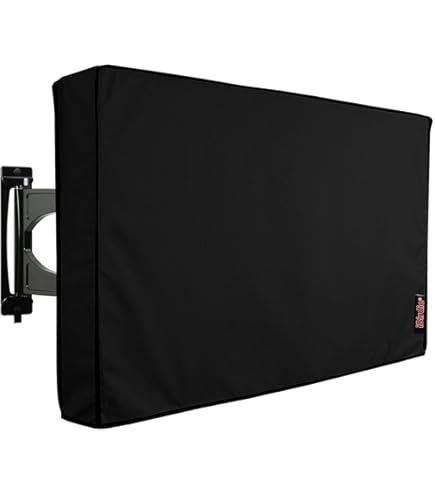 Funda Impermeable Para TV Exterior 60-65 Pulgadas - Protección Contra Lluvia, Sol Y Polvo, Con Bolsillo Para Mando