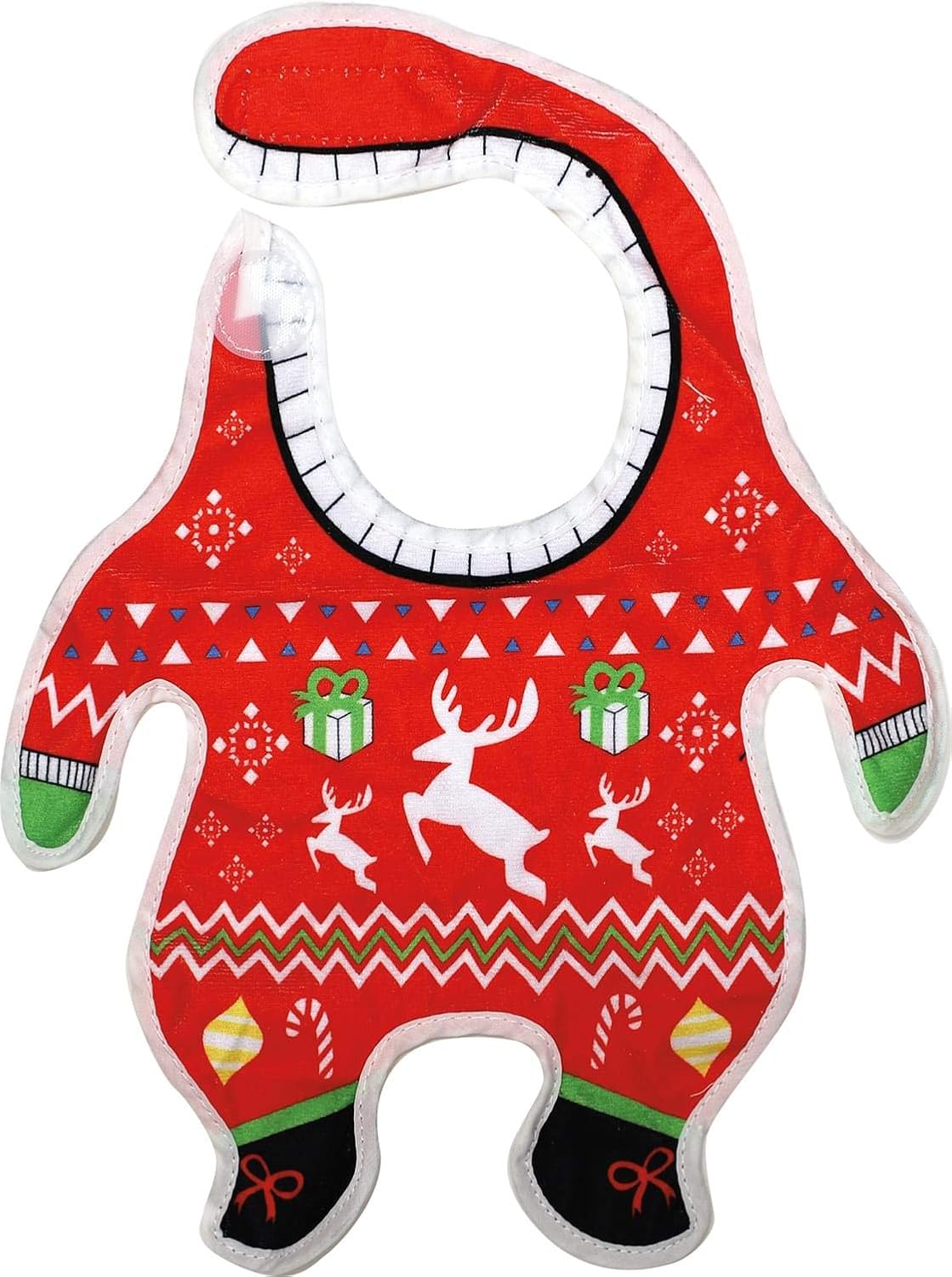 Amazon Com Gamagao Ugly Christmas Sweater Baby Bib 12 X 10 X 0 1 Baby