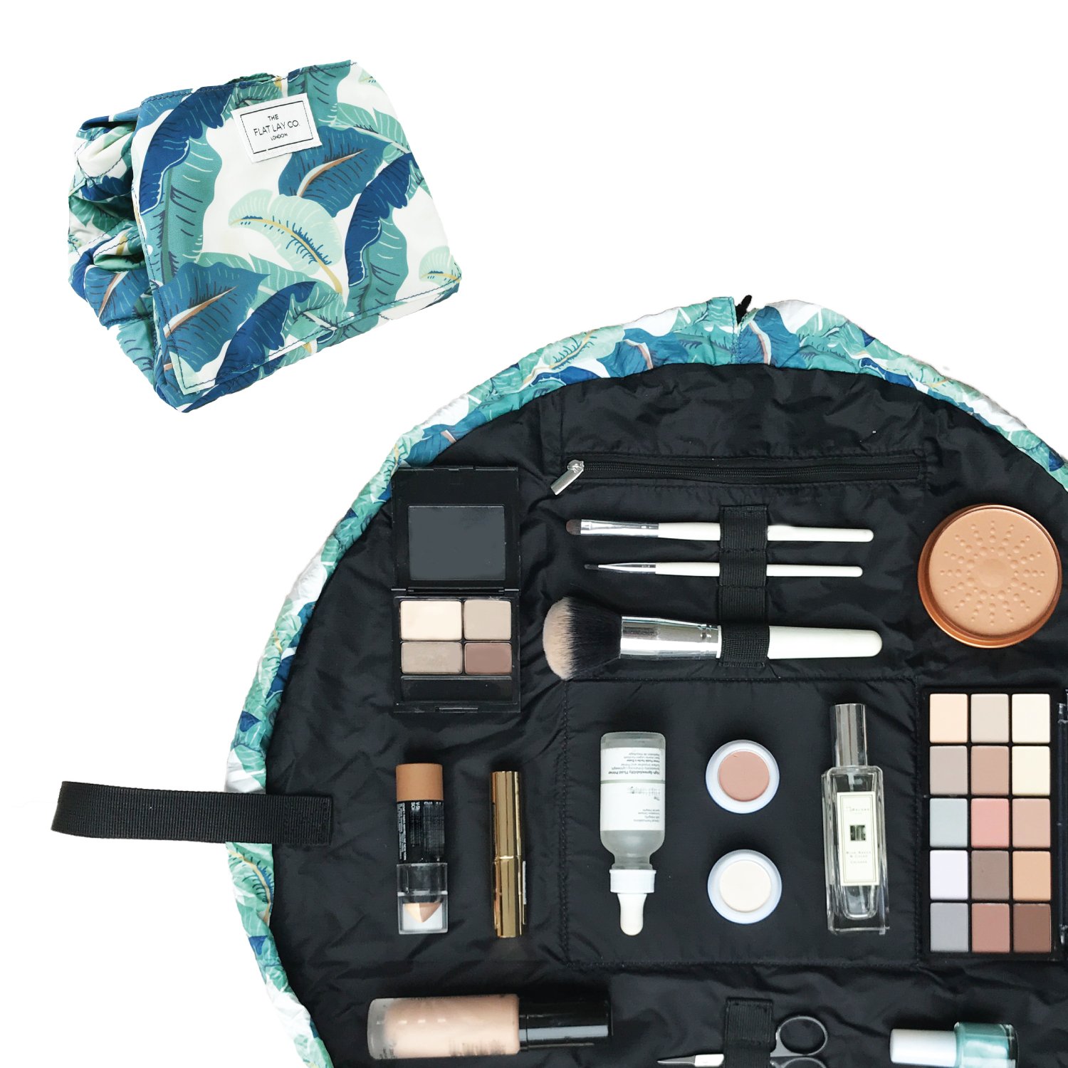 The Flat Lay Co. Make Up Bag Lay Flat Travel Cosmetic Toiletry Case
