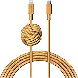 Native Union Night Cable - 10ft Ultra-Strong Reinforced Durable USB-C to Lightning [MFi Certified] Charging Cable with Weight