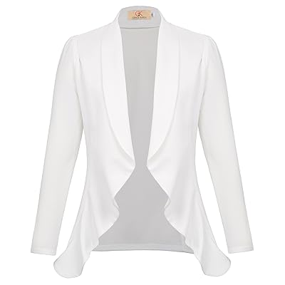 GRACE KARIN Women's Sleeve Open Front Draped Career Blazer CLAF0016