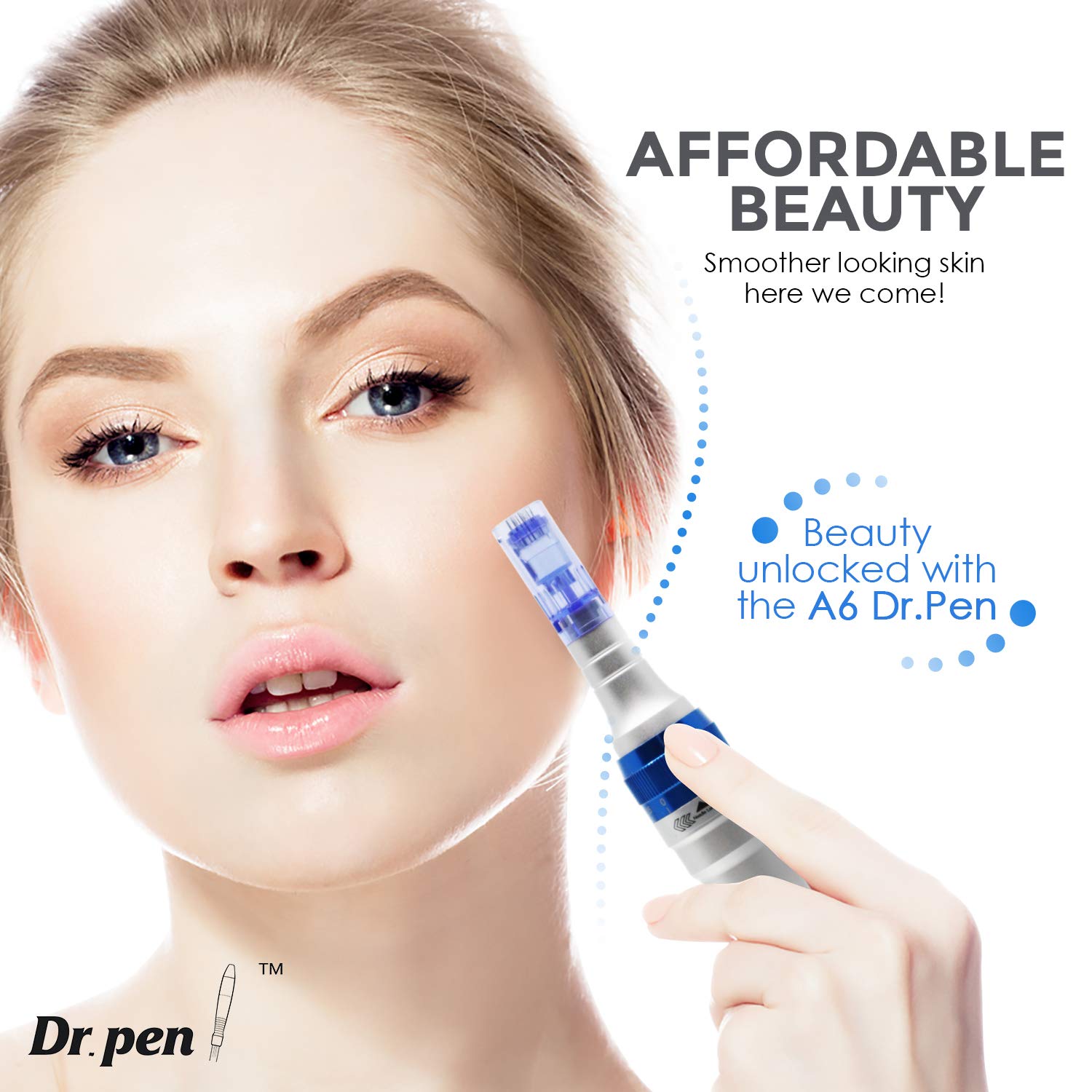 Dr. Pen Ultima A6 Electric Wireless Professional Skincare Kit including 12 Cartridges - Six 12 Pin, Six 36 Pin: Beauty