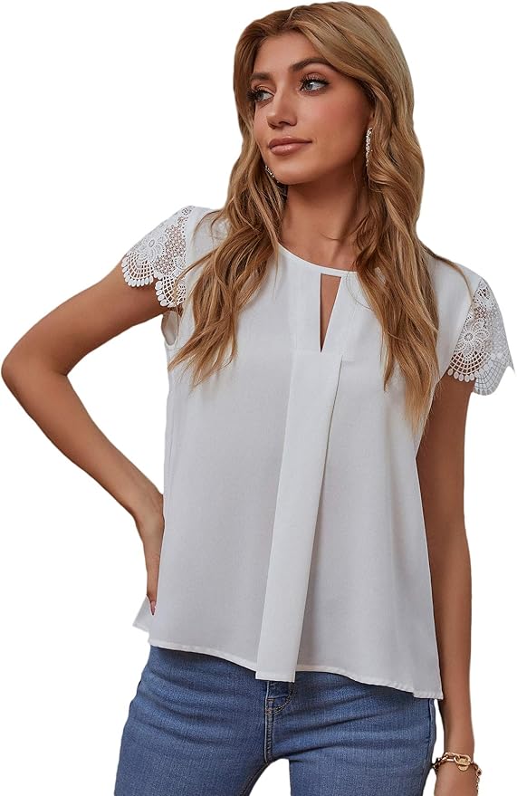 short sleeve button up womens white