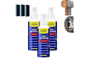 Wangle Rust Remover, Multi-Functional Quick-Acting Rust Removal Spray, Portable Car Rust Removal Spray, Fast-Acting Formula &