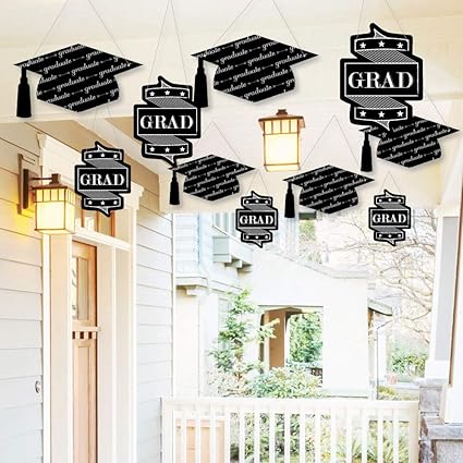 Amazon Com Big Dot Of Happiness Hanging Graduation Cheers