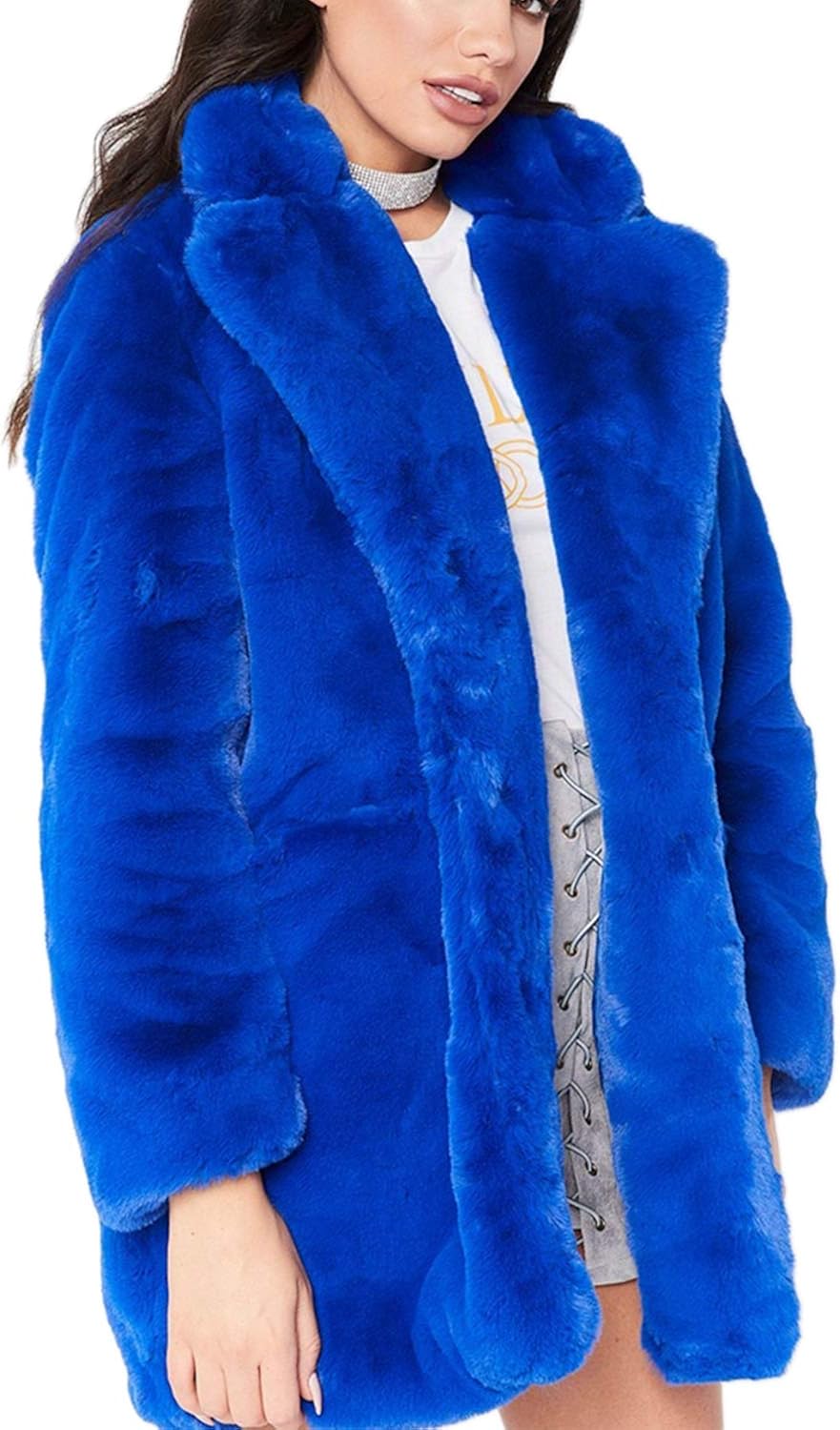 blue fuzzy jacket