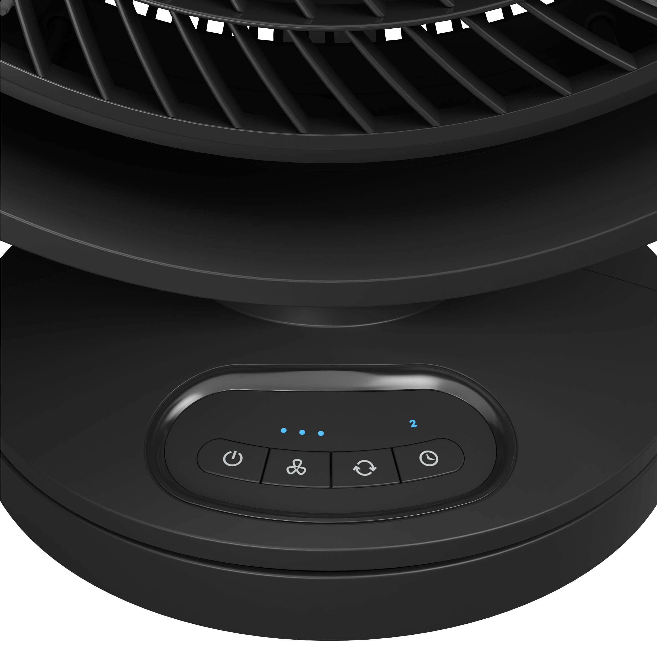 Honeywell HF715 Turbo Force Floor, Small, Black – Oscillating Personal Fan for Home or Office with Remote Electronic LED Controls-3 Speeds and 90 Degree Pivot