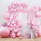 PartyWoo Light Pink Balloons 127pcs Different Sizes of 36 18 12 10 5 Inch Pastel Pale Baby Pink Balloon Arch Kit for Baby Shower Bachelorette Bridal Shower Birthday Party Decorations Pink-Y48