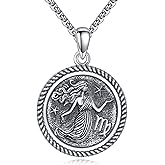 URONE Virgo Necklace 925 Sterling Silver Virgo Pendant And Chain Constellation Necklace Astrology Jewelry Birthday Gifts for Women Men