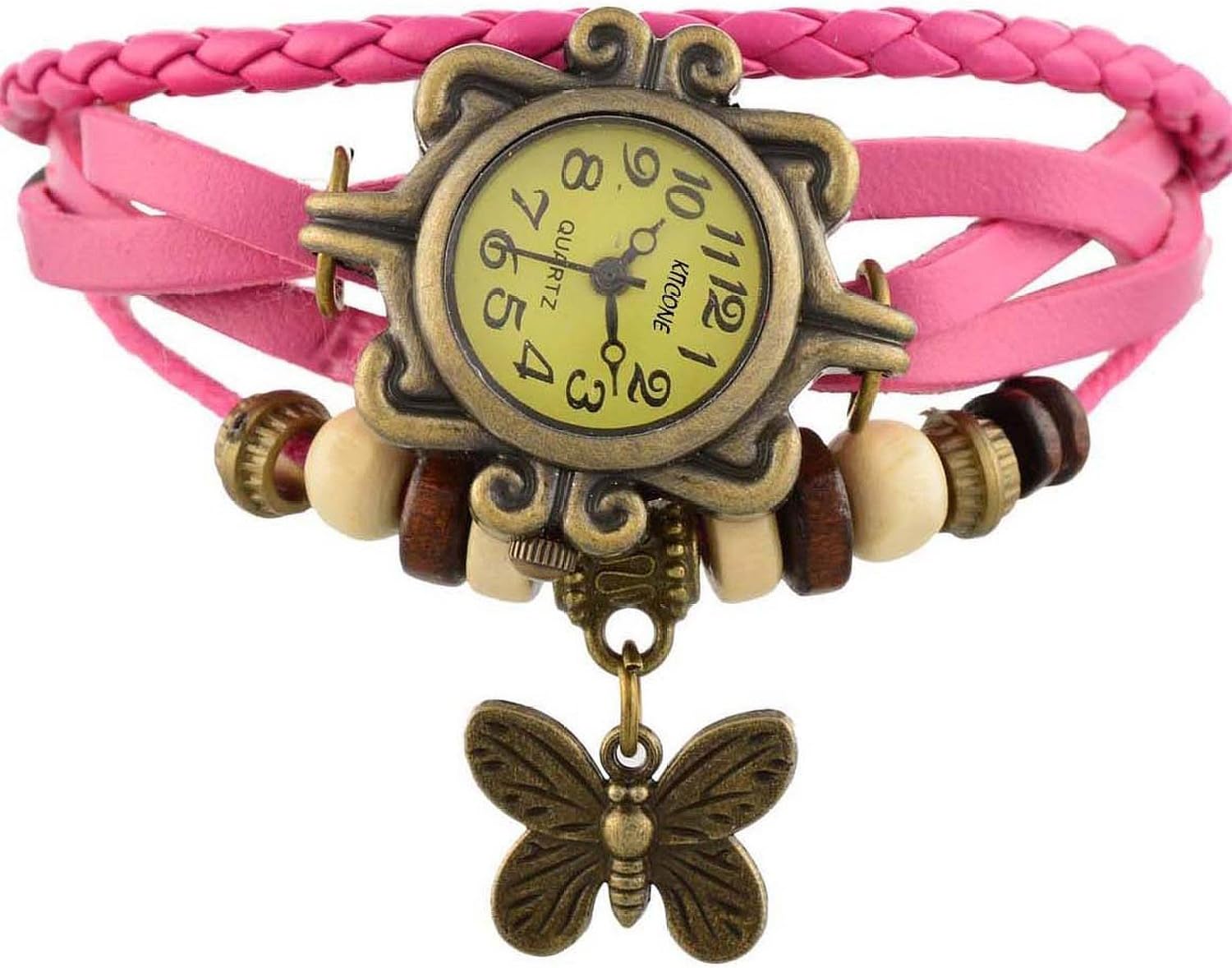 Meenakshi Handicraft Emporium Analogue Women's & Girl's Watch (Pink Colored Strap)