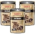 Dave's Sweet Tooth Toffee - Dark Chocolate Toffee Gift Set (4 oz. x 3) - Handmade & Homemade Dark Chocolate Gourmet Soft Toffee with Real Butter, Real Sugar, Hand-Sliced Almonds, Naturally Gluten-Free