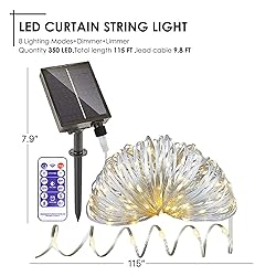 Grand patio Solar String Lights Outdoor 115FT 350