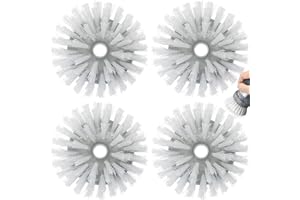 Shadowgallery Palm Brush Refills for OXO Steel Soap Dispensing Dish Brush - 4 Pack Cleaning Replacement Brush Head for OXO Palm Brush(Grey)