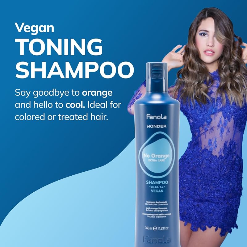 Wonder NoOrange Shampoo, Champú Anti-Anaranjado, 1000 ml