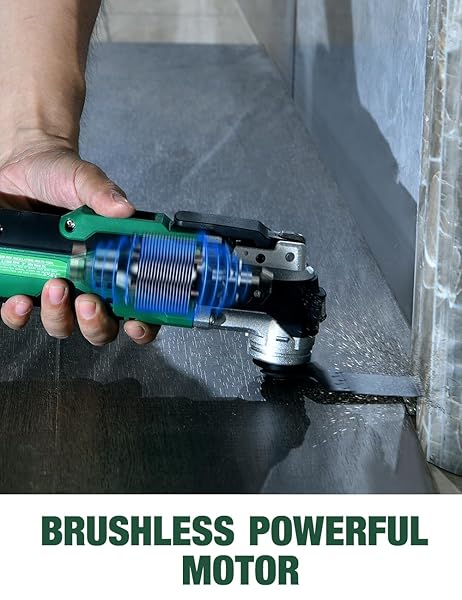 KIMO 20V CORDLESS OSCILLATING TOOL KIT WITH 26-PCS ACCESSORIES, MAX 21000 OPM, 6 VARIABLE SPEED & 3° OSCILLATING ANGLE, BATTERY POWERED OSCILLATING MULTI-TOOL FOR CUTTING WOOD/NAILING/SCRAPING/SANDING