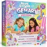 Blue Squid Unicorn Diamond Art Kit for Kids – 5D Gem Art DIY Craft Set