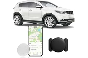 Dahetag Mini GPS Tracker for Vehicles,Car GPS Tracker Work with Apple Find My(iOS Only),No Monthly Fee Mini Hidden Car Tracker with Magnetic Case (Black,1PCS)