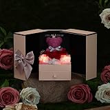 ADDWel Preserved Real Roses & I Love You Necklace Gift for Women view 5
