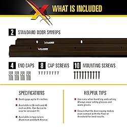 Xcluder 48 in. Standard Door Sweep, Dark Bronze