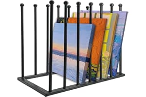 DBYANAN Art Storage Rack, Art Drying Rack, Art Canvas Organizer, Paint Display Rack Metal Easel Display Stands for Canvas Boards, Panels, Prints, Frames, Artworks, Gallery