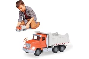 DRIVEN by Battat – Micro Dump Truck – Toy Dump Truck with Lights, Sounds, and Movable Parts for Kids Age 3 and Up