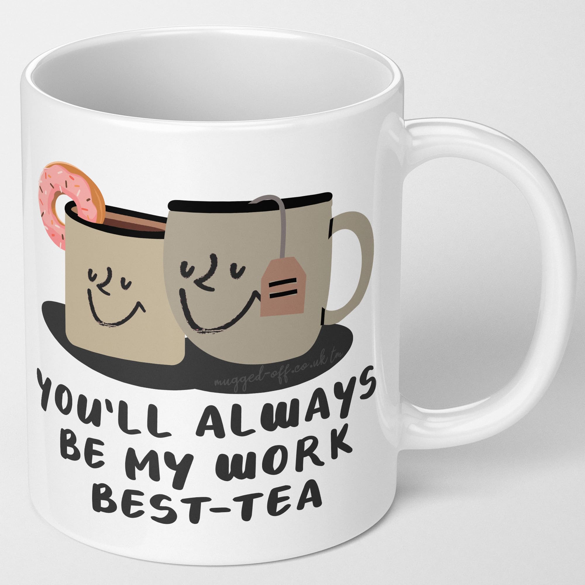 Mugged Off Gifts for Work Mates. Ideal Secret Santa Gifts for Colleagues You'll Aways Be My Work Bestie