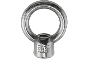 US STAINLESS Stainless Steel 316 Lifting Eye Nut 3/8" UNC Marine Grade Pitch of 16