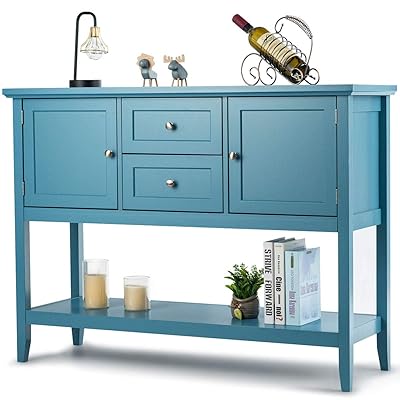 Giantex Buffet Sideboard, Wood Storage Cabinet with 2 Drawers