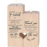 Candle Holder for Friend - Gifts for Friends，Women Female Girl Friends Personalized Custom Friendship Birthday Gift，Best Women Gift Idea for Christmas Thanksgiving