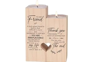 LUCKYYDS Candle Holder for Friend - Gifts for Friends，Women Female Girl Friends Personalized Custom Friendship Birthday Gift，Best Women Gift Idea for Christmas Thanksgiving