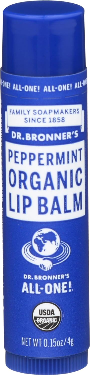 DR BRONNERS Organic Lip Balm Peppermint 4 g