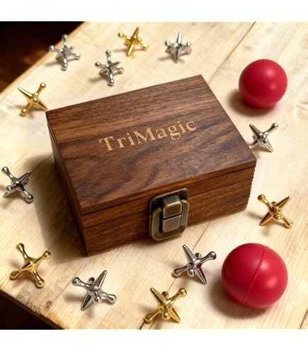 Amazon.com: TriMagic Metal Jacks Game with Ball Classic, Jax Toy