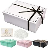 XWCHASA White Gift Boxes with Lids Large Foldable Gift Box Set