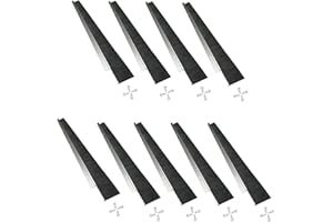 Retsun 9 Sets 2.5 x 39.37 (100CM) Inches Door Brush Sweeps Seal Garage Door Seals Garage Roll Up Door Brush Sweep Durable Easy Mounting for Exterior Doors (9 Sets, 2.5 Inches)