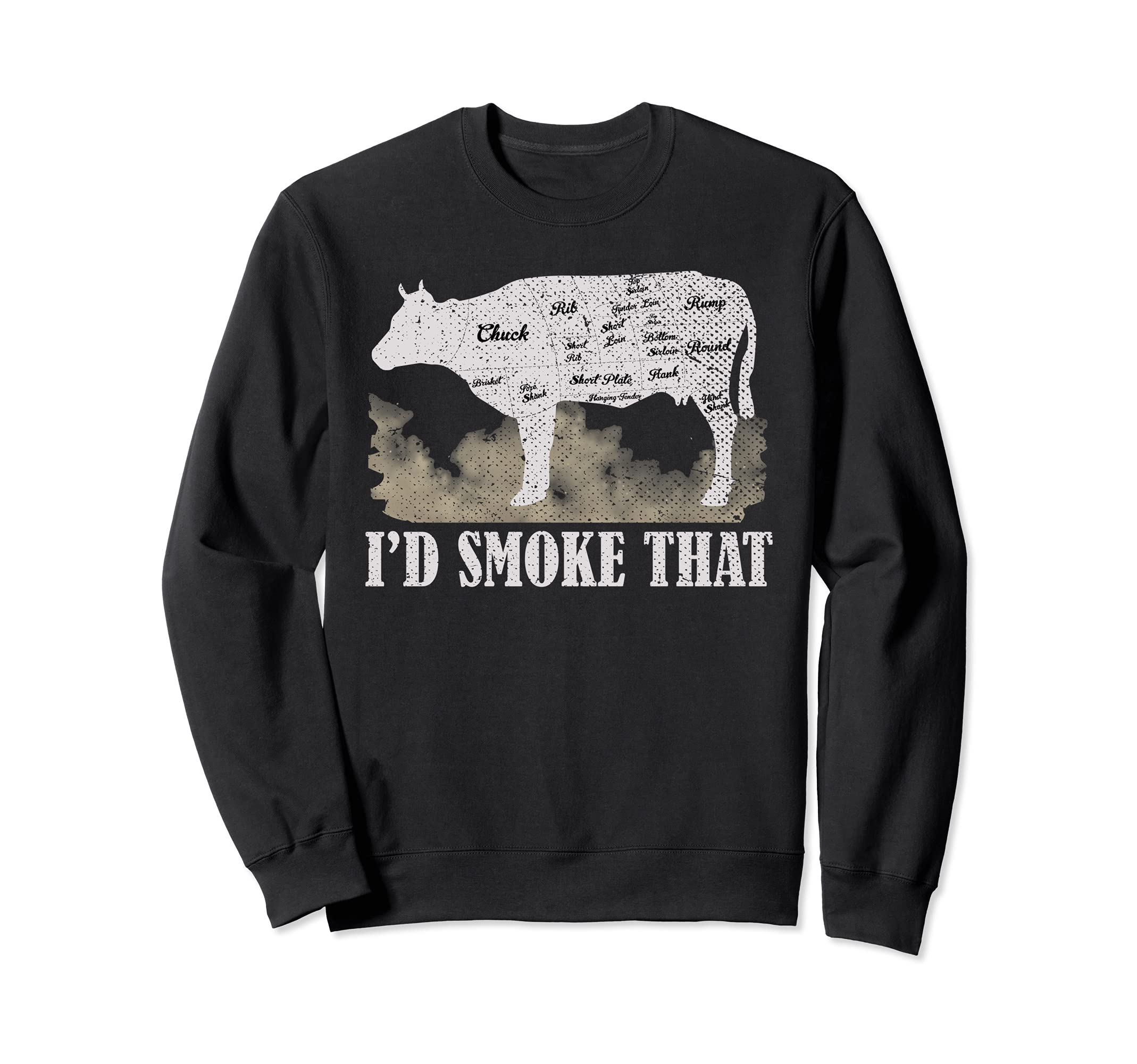 Grillmaster Smoked Meat Funny BBQ Chef Smoker Barbecue Sweatshirt