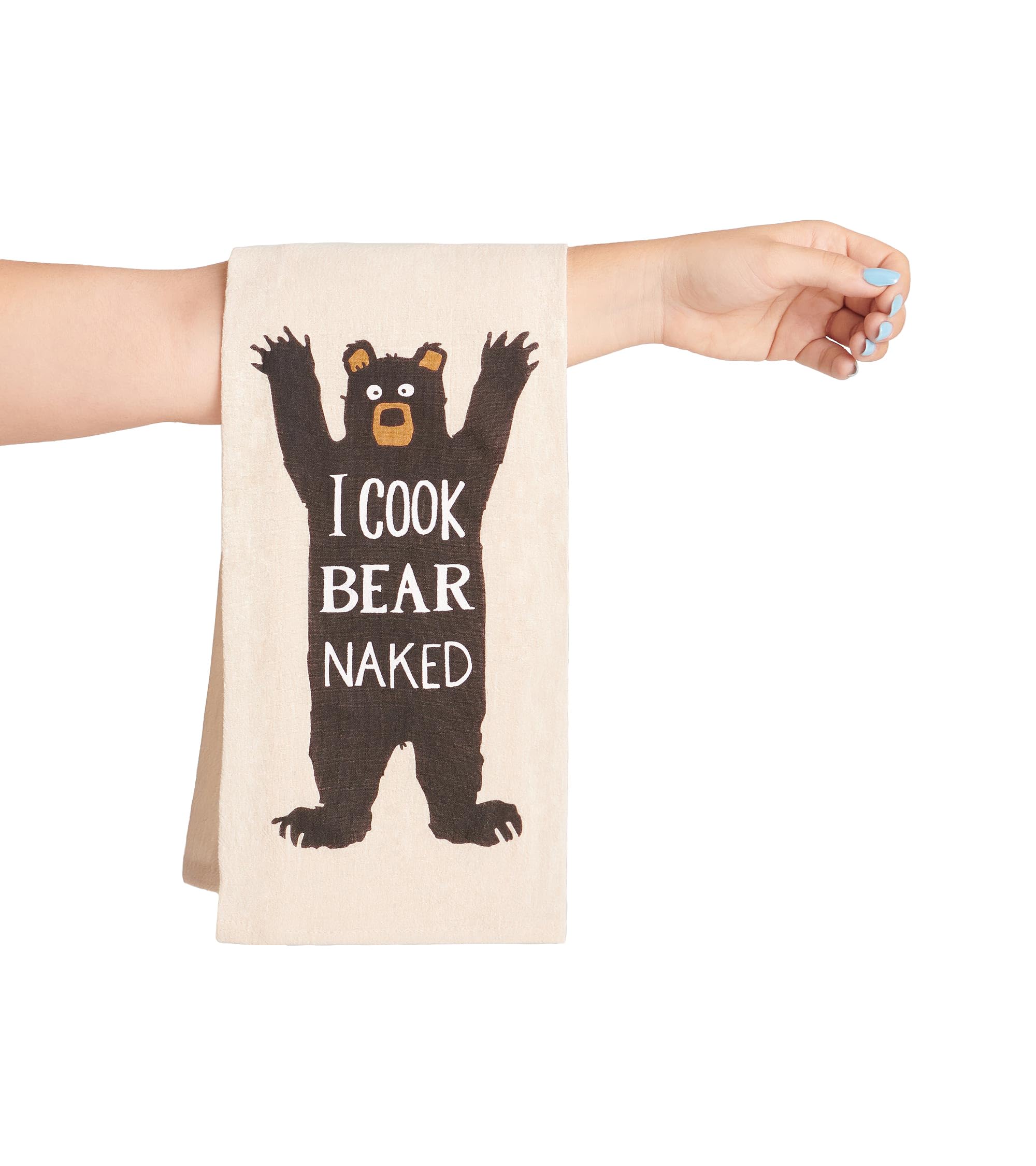 Little Blue House Kitchen Hand/Dish Towels, I Cook Bear Naked, One Size