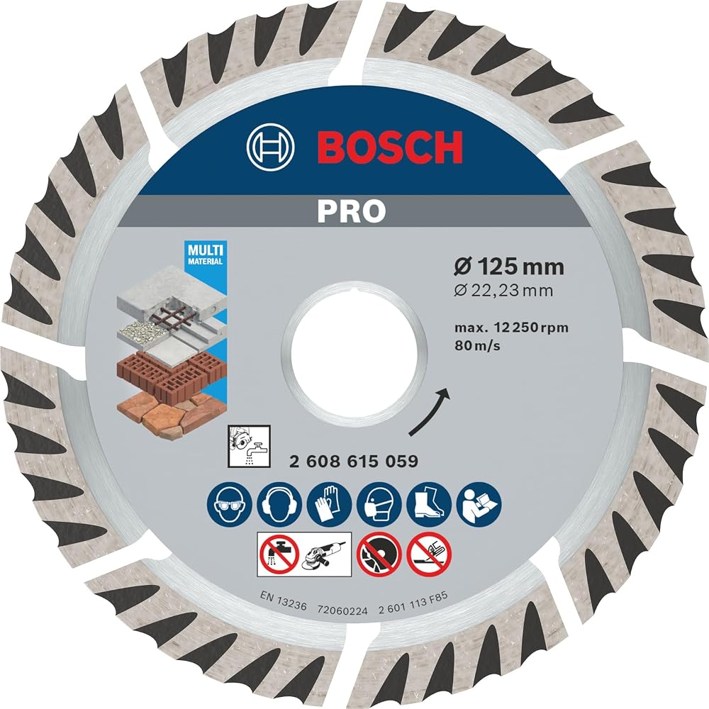 Bosch 125 mm Diamond Cutting Disc Universal Pro for Bore 22.23 mm