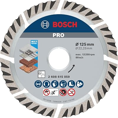 Bosch 125 mm Diamond Cutting Disc Universal Pro for Bore 22.23 mm