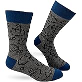 Fabdaz Flip Off Middle Finger Men's Novelty Crew Socks
